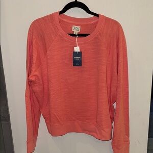 NWT J. Crew Vintage cotton terry crewneck pullover